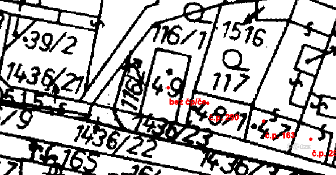 Bernartice 39944611 na parcele st. 49 v KÚ Bernartice u Milevska, Katastrální mapa