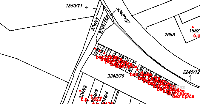 Praha 47708611 na parcele st. 3248/18 v KÚ Krč, Katastrální mapa