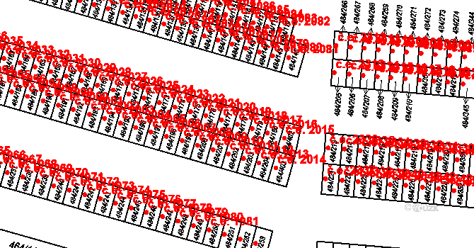 Havířov 42063612 na parcele st. 484/178 v KÚ Bludovice, Katastrální mapa