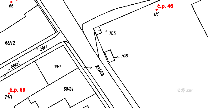 Hrochův Týnec 43730612 na parcele st. 1/5 v KÚ Stíčany, Katastrální mapa