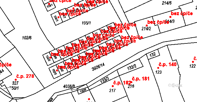 Kryry 47132612 na parcele st. 215/5 v KÚ Kryry, Katastrální mapa