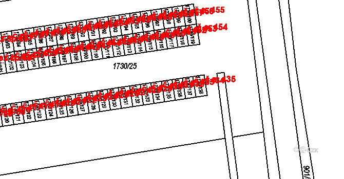 Miřetice u Klášterce nad Ohří 432, Klášterec nad Ohří na parcele st. 1730/135 v KÚ Miřetice u Klášterce nad Ohří, Katastrální mapa