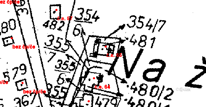 Kácov 1064, Katastrální mapa