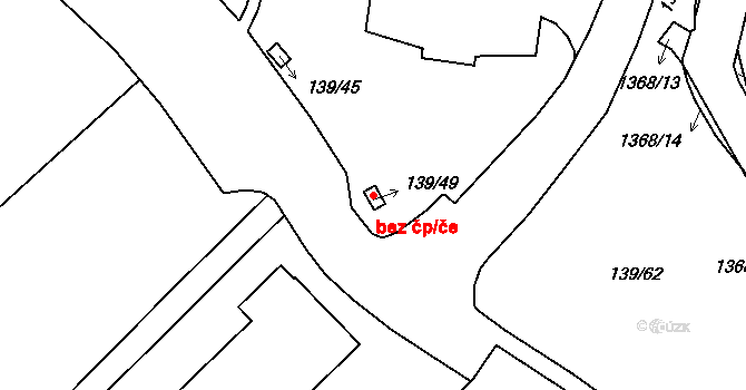 Ústí nad Labem 42766613 na parcele st. 139/49 v KÚ Bukov, Katastrální mapa