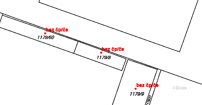 České Budějovice 46909613 na parcele st. 1179/8 v KÚ České Budějovice 3, Katastrální mapa