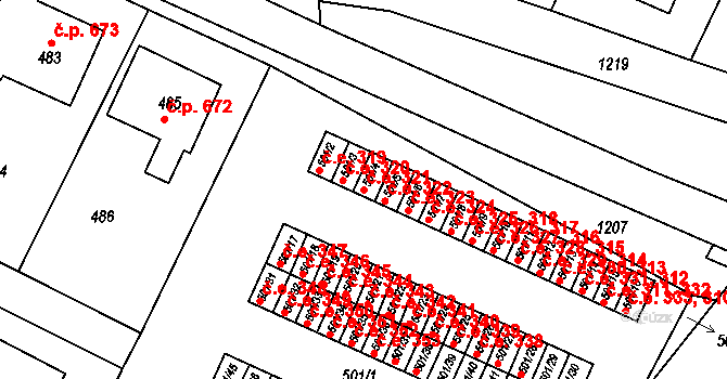 Bystřice nad Pernštejnem 48477613 na parcele st. 501/4 v KÚ Bystřice nad Pernštejnem, Katastrální mapa