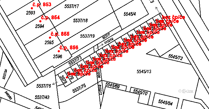 Polička 84123613 na parcele st. 3984 v KÚ Polička, Katastrální mapa