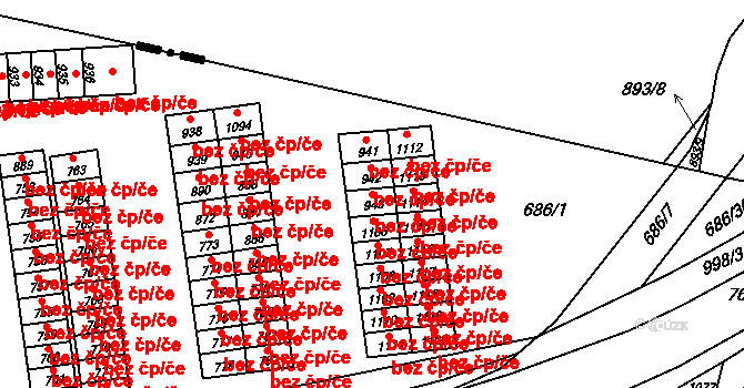 Velký Osek 94769613 na parcele st. 943 v KÚ Velký Osek, Katastrální mapa