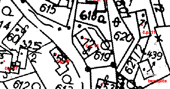 Vesec 15, Mírová pod Kozákovem na parcele st. 72 v KÚ Vesec pod Kozákovem, Katastrální mapa