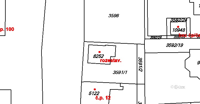 Cihelna 163, Pardubice, Katastrální mapa