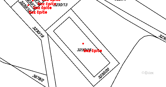Chomutov 39095614 na parcele st. 3230/16 v KÚ Chomutov II, Katastrální mapa
