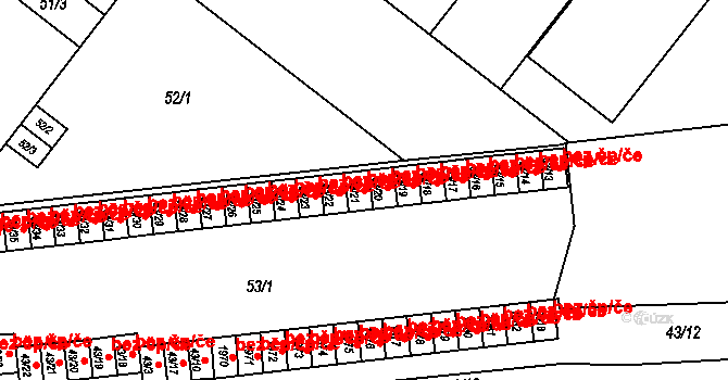 Brno 44215614 na parcele st. 53/21 v KÚ Štýřice, Katastrální mapa