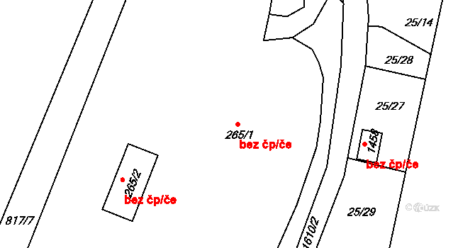 Nová Role 45818614 na parcele st. 265/1 v KÚ Nová Role, Katastrální mapa