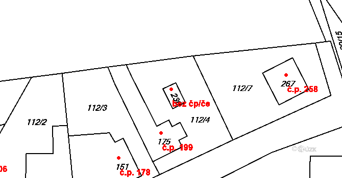 Braškov 44400616 na parcele st. 230 v KÚ Braškov, Katastrální mapa