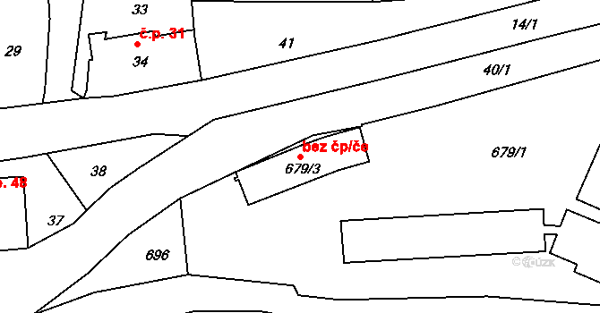 Chřibská 50405616 na parcele st. 679/3 v KÚ Dolní Chřibská, Katastrální mapa