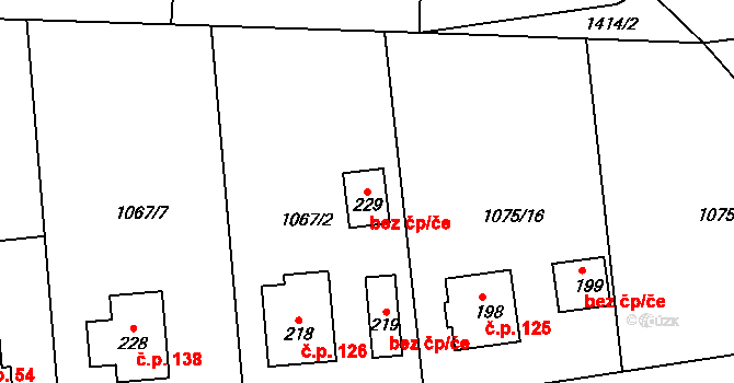 Chrastavice 77964616 na parcele st. 229 v KÚ Chrastavice, Katastrální mapa