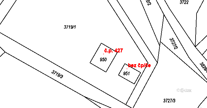 Bukovec 427, Katastrální mapa