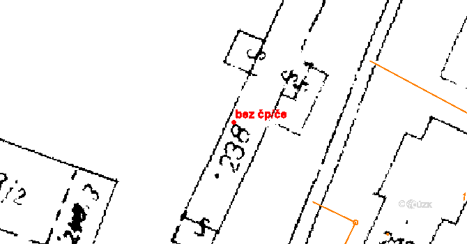 Horní Ředice 42377617 na parcele st. 238/3 v KÚ Horní Ředice, Katastrální mapa