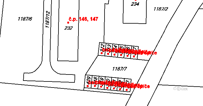 Žinkovy 49130617 na parcele st. 312 v KÚ Žinkovy, Katastrální mapa