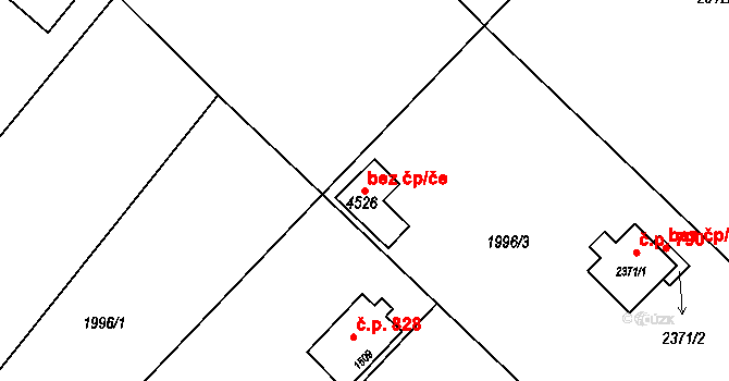 Rožnov pod Radhoštěm 46465618 na parcele st. 4526 v KÚ Rožnov pod Radhoštěm, Katastrální mapa