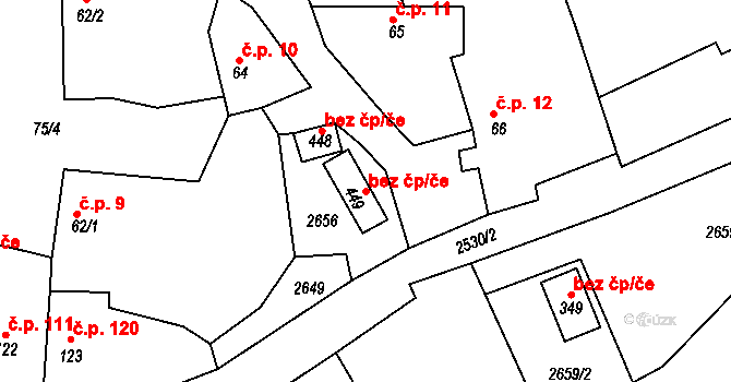 Bechlín 105522619 na parcele st. 449 v KÚ Bechlín, Katastrální mapa