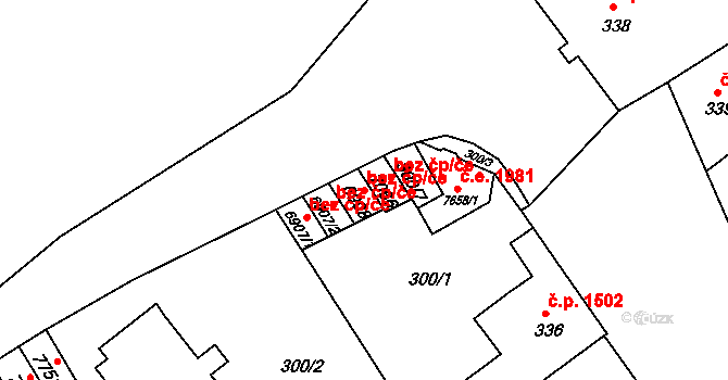 Kroměříž 39056619 na parcele st. 6908 v KÚ Kroměříž, Katastrální mapa