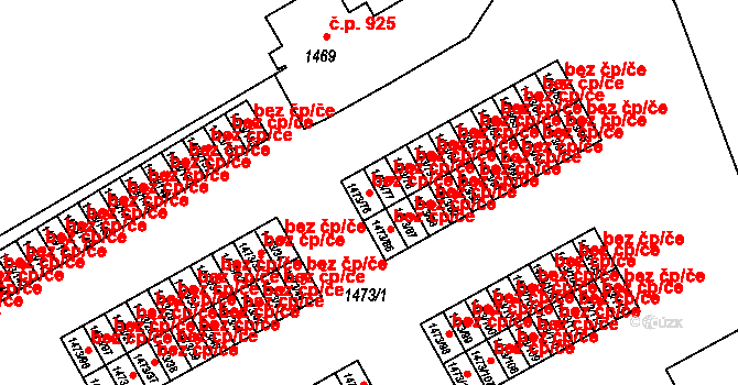 Šluknov 39172619 na parcele st. 1473/76 v KÚ Šluknov, Katastrální mapa