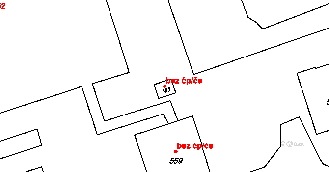 Orlová 43939619 na parcele st. 580 v KÚ Horní Lutyně, Katastrální mapa