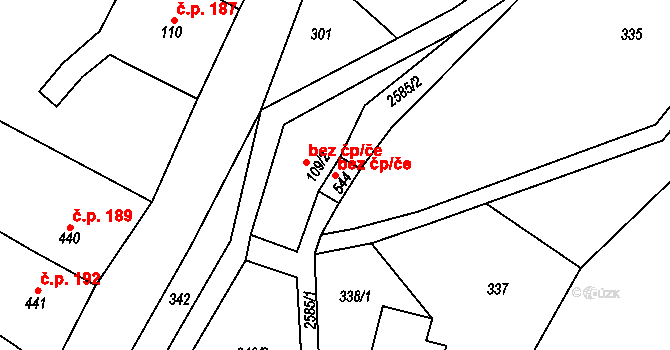 Heřmánkovice 40087620 na parcele st. 544 v KÚ Heřmánkovice, Katastrální mapa
