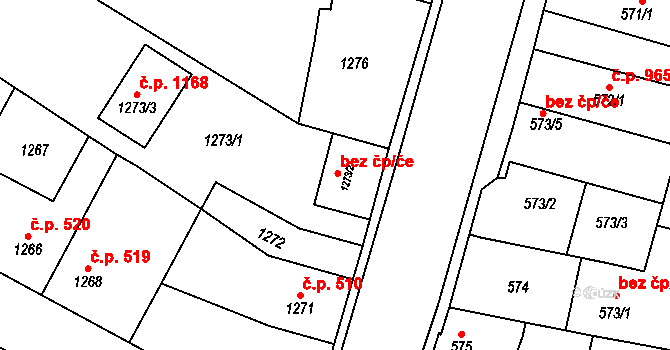 Kosmonosy 41864620 na parcele st. 1273/2 v KÚ Kosmonosy, Katastrální mapa