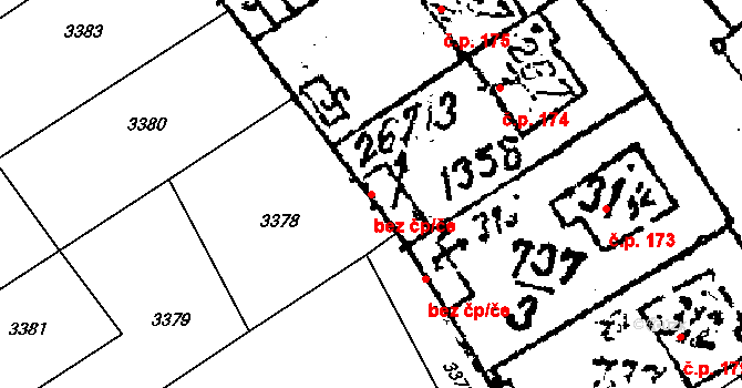 Prosiměřice 47465620 na parcele st. 267/3 v KÚ Prosiměřice, Katastrální mapa