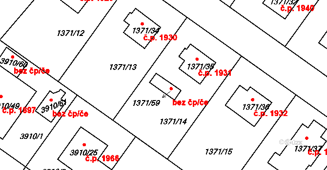 Roudnice nad Labem 80565620 na parcele st. 1371/59 v KÚ Roudnice nad Labem, Katastrální mapa