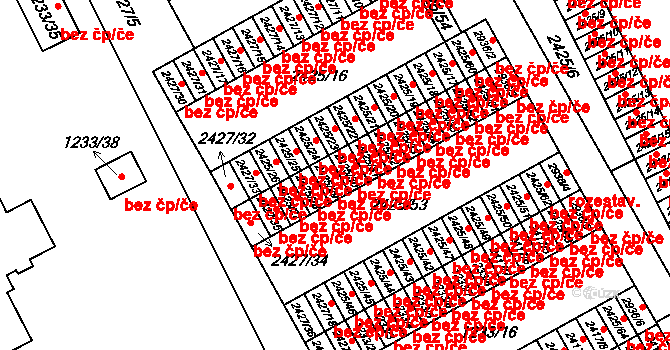 Rychnov nad Kněžnou 38514621 na parcele st. 2425/29 v KÚ Rychnov nad Kněžnou, Katastrální mapa