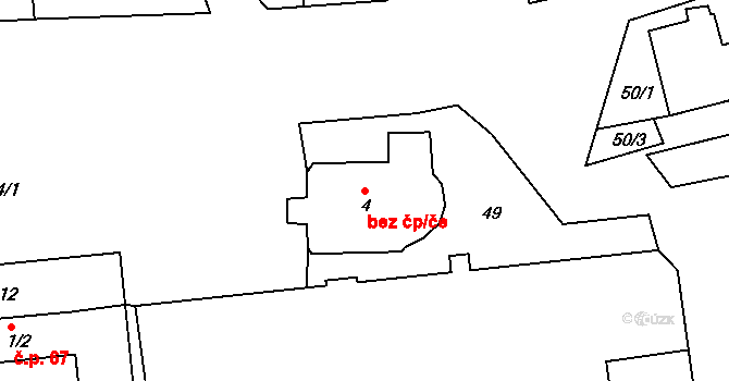 Liblín 40677621 na parcele st. 4 v KÚ Liblín, Katastrální mapa