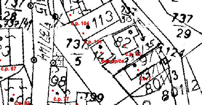 Žihobce 43576621 na parcele st. 143 v KÚ Žihobce, Katastrální mapa