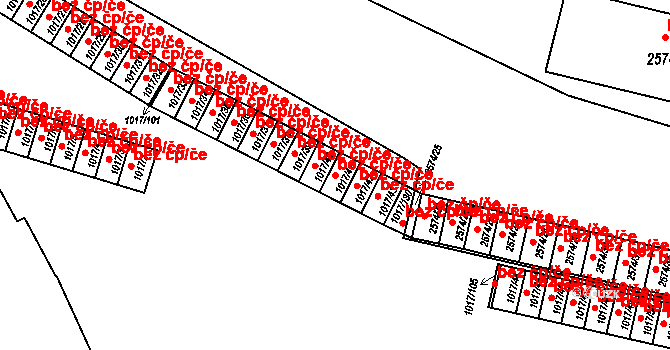 Bohumín 43944621 na parcele st. 1017/41 v KÚ Nový Bohumín, Katastrální mapa