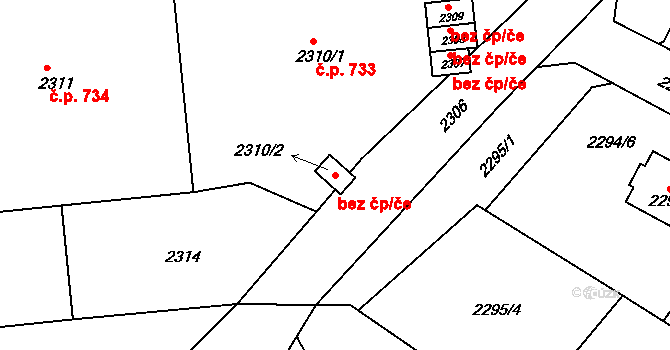 Rýmařov 40199622 na parcele st. 2310/2 v KÚ Rýmařov, Katastrální mapa