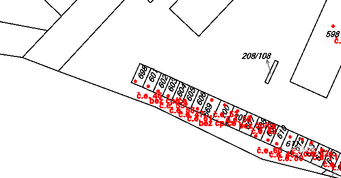 Luka nad Jihlavou 55 na parcele st. 602 v KÚ Luka nad Jihlavou, Katastrální mapa