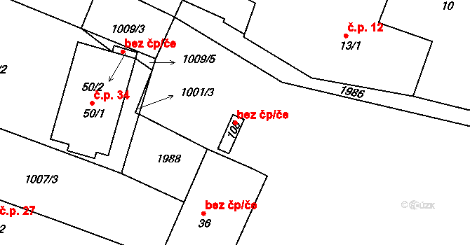 Mezholezy 43176623 na parcele st. 108 v KÚ Mezholezy u Horšovského Týna, Katastrální mapa