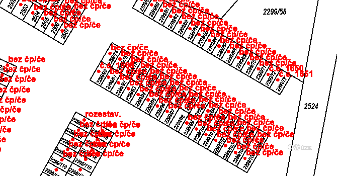 Česká Lípa 45896623 na parcele st. 2299/80 v KÚ Česká Lípa, Katastrální mapa