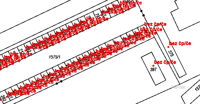 Hrádek 47099623 na parcele st. 266 v KÚ Nová Huť, Katastrální mapa
