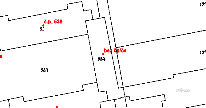 Bolatice 43746624 na parcele st. 98/4 v KÚ Bolatice, Katastrální mapa
