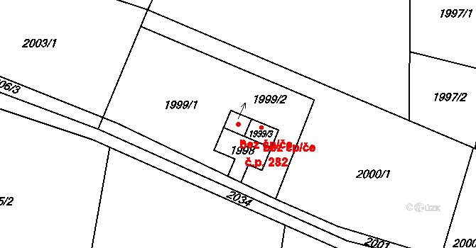 Dolní Lutyně 48352624 na parcele st. 1999/2 v KÚ Dolní Lutyně, Katastrální mapa