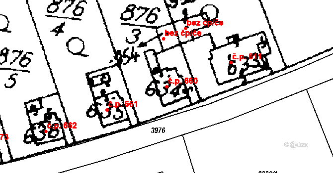 Libina 660 na parcele st. 6919 v KÚ Horní Libina, Katastrální mapa
