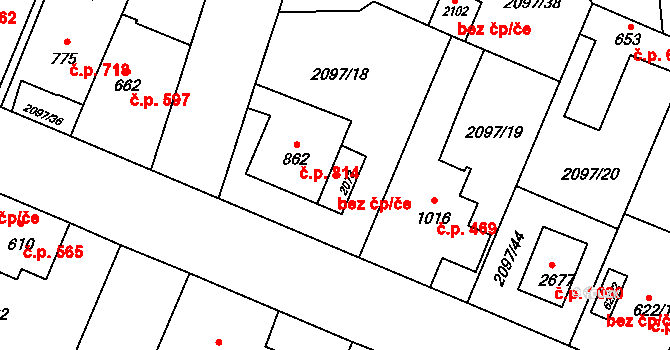 Opava 45519625 na parcele st. 2073 v KÚ Kateřinky u Opavy, Katastrální mapa