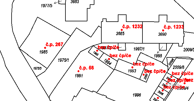 Rýmařov 46584625 na parcele st. 1995 v KÚ Rýmařov, Katastrální mapa