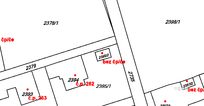 Havířov 48071625 na parcele st. 2395/2 v KÚ Dolní Suchá, Katastrální mapa