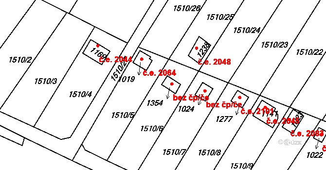 Horažďovice 49234625 na parcele st. 1354 v KÚ Horažďovice, Katastrální mapa