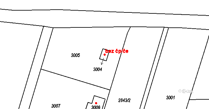 Hodkovice nad Mohelkou 42507626 na parcele st. 3004 v KÚ Hodkovice nad Mohelkou, Katastrální mapa