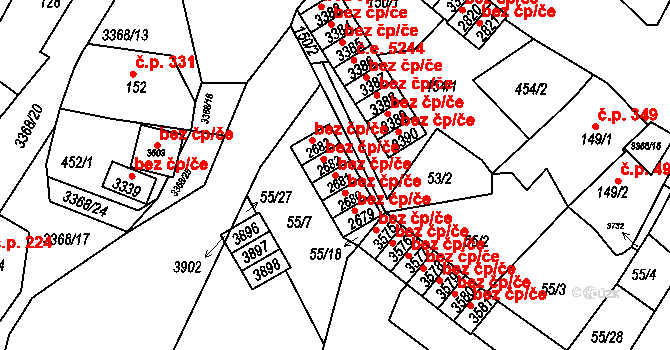 Česká Třebová 45464626 na parcele st. 2681 v KÚ Česká Třebová, Katastrální mapa
